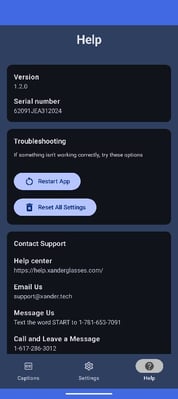 Help Screen